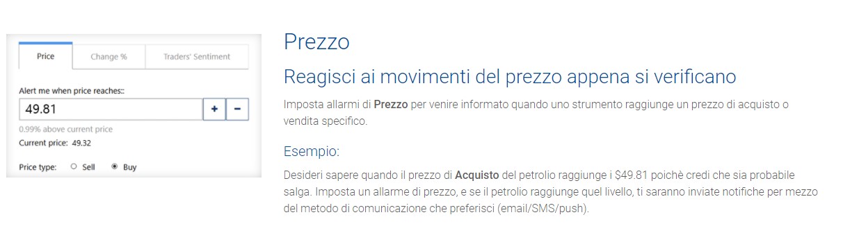 allarmi prezzo plus500