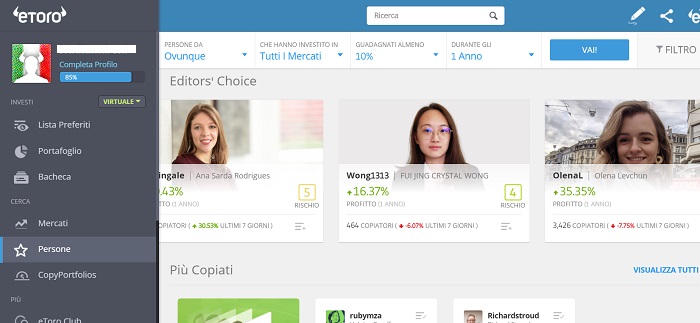 Persone eToro