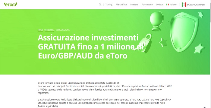 Assicurazioni Aggiuntiva eToro