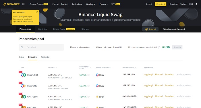 binance liquid swap