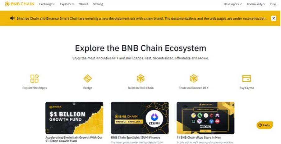 explore the bnb chain ecosystem