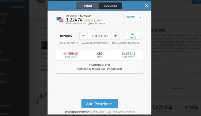 finestra ordine etoro